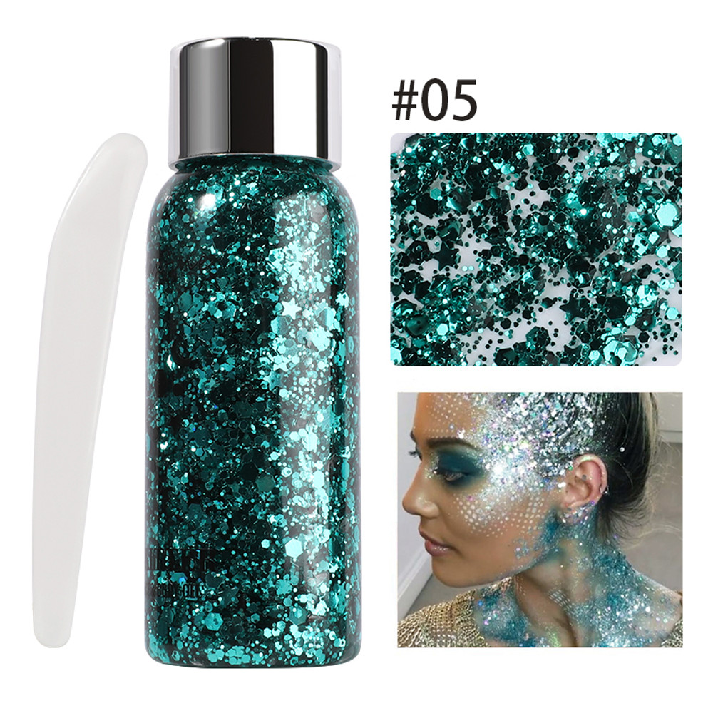Waterproof High Gloss Glitter Gel Eye Nail Hair Body Face Makeup Multifunctional Body Decoration Fo 10