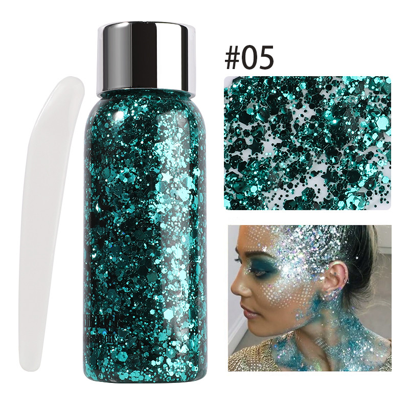 Waterproof High Gloss Glitter Gel Eye Nail Hair Body Face Makeup Multifunctional Body Decoration Fo 10