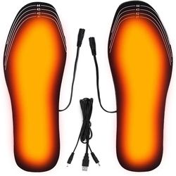 electric foot heated insoles, usb winter warm feet pad, warming sock mat, outdoor sports heating shoe insole