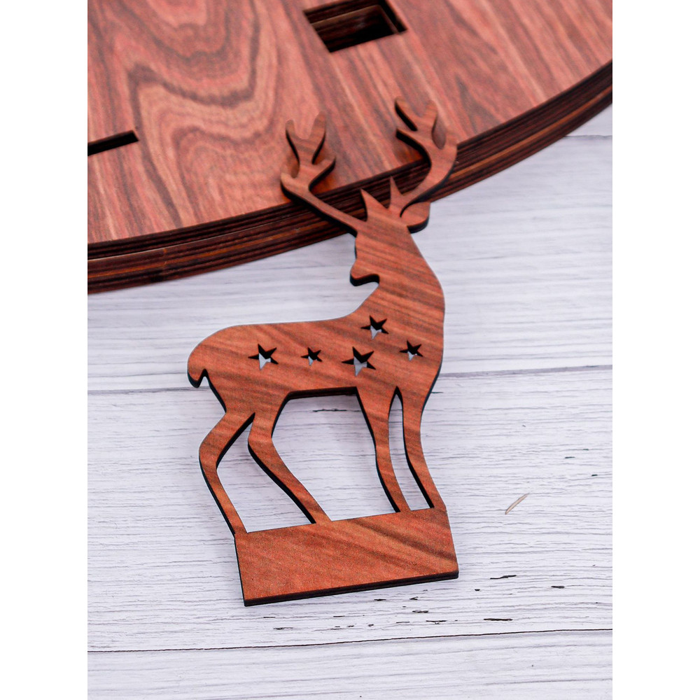 Christmas Tree Shape Luminous Wooden Nativity Scene Ornaments Elk Christmas Decorations Ornaments P 3