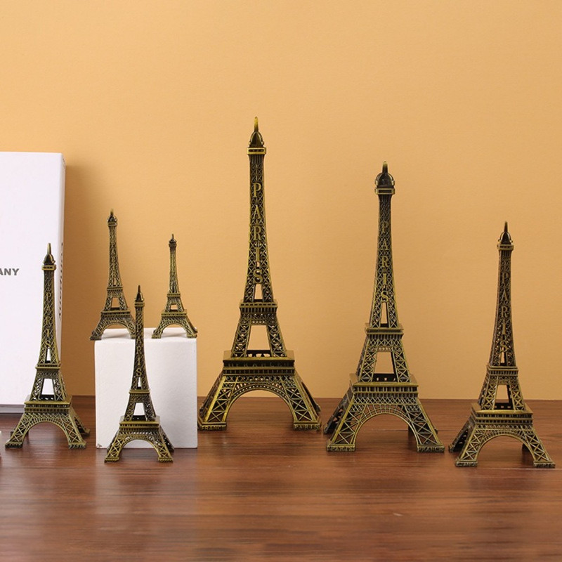 Metal Eiffel Tower Statue Exquisite Design Architecture Collectible Decorative Ornament Home Decor 2