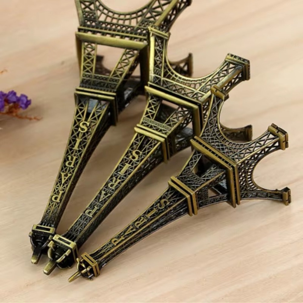 Metal Eiffel Tower Statue Exquisite Design Architecture Collectible Decorative Ornament Home Decor 3