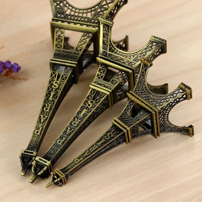Metal Eiffel Tower Statue Exquisite Design Architecture Collectible Decorative Ornament Home Decor 3