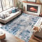 Living Room Area Rugs Soft Large Modern Abstract Area Rug, Boho Vintage Machine Washable Non Slip Carpet Low Pile Rugs