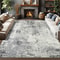 Living Room Area Rugs Soft Large Modern Abstract Area Rug, Boho Vintage Machine Washable Non Slip Carpet Low Pile Rugs
