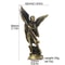 Sacred Angel Michael's Sculpture, Zinc Alloy Statue, Saint Michael Archangel Figurine for Home Desk Decor