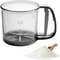 Plastic Sifter with Tray, Fine Mesh Flour Sifter, One Hand Press Baking Tool, Powdered Sugar Kitchen Cake Filter