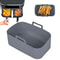 Air Fryer Silicone Tray Reusable Rectangle Oven Basket Baking Liner Insert Dish For Fried Chicken A 5