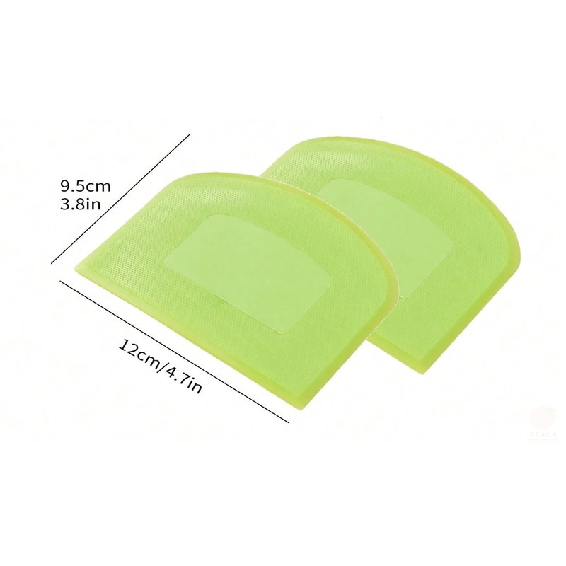 Flexible Bench Dough Cutter, Food-safe Plastic Dough Scraper Bowl, Multipurpose Food Scrappers for Bread Dough