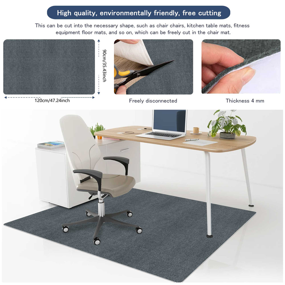 Office Rolling Chair Mat , Computer Gaming Chair Mat, Work in Hardwood Floor Mat, Bedroom and Living Room Mat