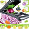Multi functional Vegetable Chopper, Handle Food Grater, Kitchen Food Slicer Dicer, Vegetable Cutter for Quick Meal