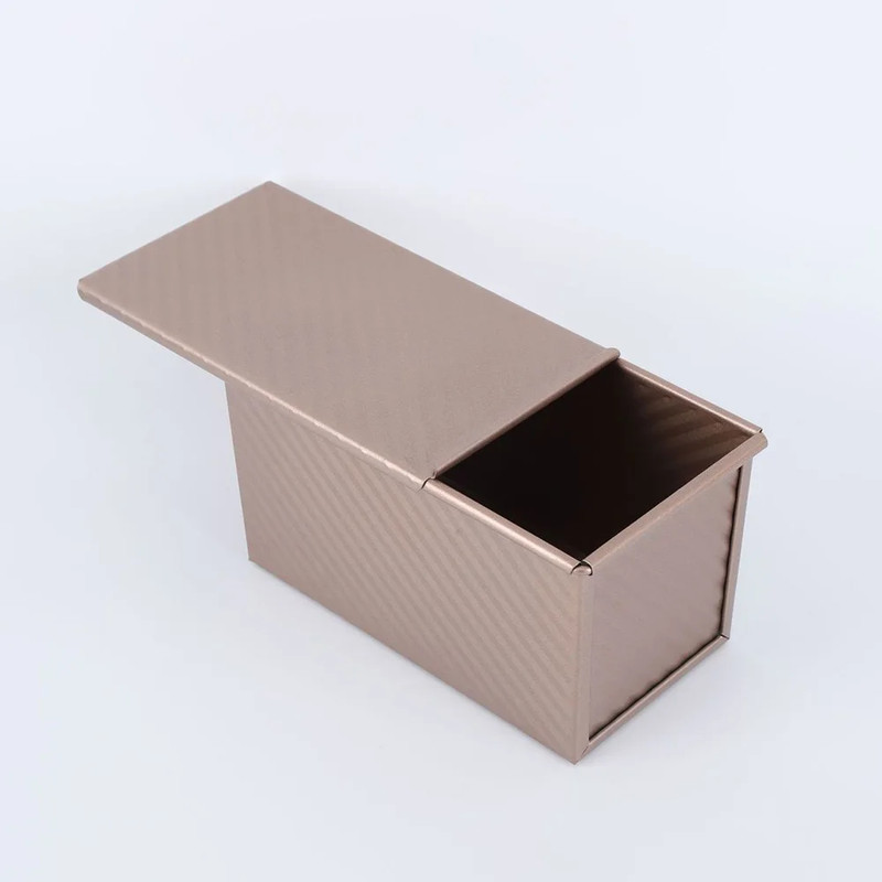Loaf Pan with Lid, Non Stick Bake ware for Baking Bread, Carbon Steel Corrugated Toast Mold with Cover