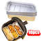 Disposable Aluminum Foil Baking Tray, Air Fryer Grilling Tray Box, BBQ Pans Kitchen Accessories