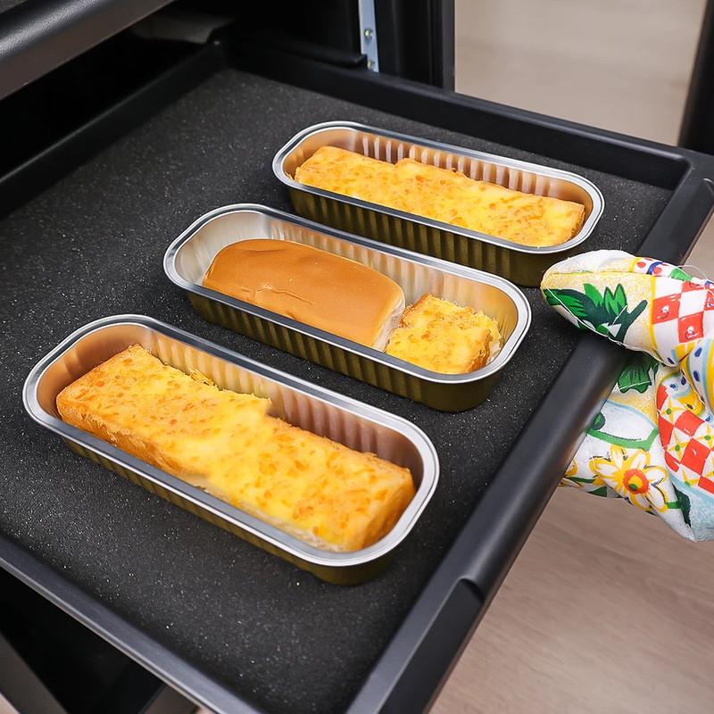 Disposable Aluminum Foil Baking Tray, Air Fryer Grilling Tray Box, BBQ Pans Kitchen Accessories