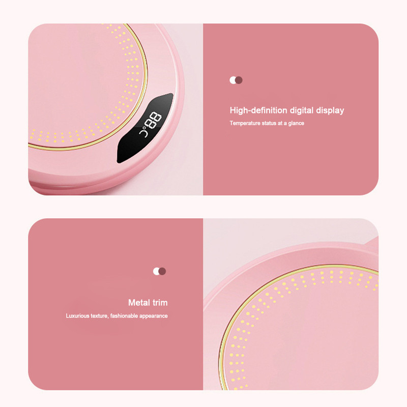 USB Heating Coaster Thermostatic Warmer Speed Adjustment Coffee Mug Milk Tea Water Cup 5