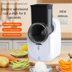 multi-function vegetable cutter, electric vegetable slicer, household shredder, automatic kitchen cutter
