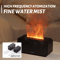 Mini Flame Humidifier Colourful Atmosphere Light Timed Function No Water Power Protection Home Bedr 1