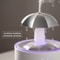 Rotating Umbrella Water Drop Humidifier, Colourful Night Light Aroma Diffuser, Quiet Essential Oil Sprayer for Home