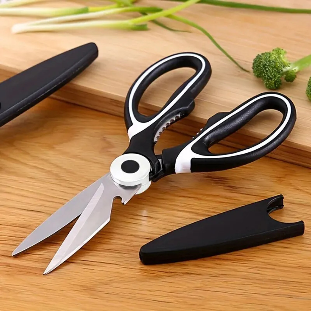 Multifunctional Kitchen Scissors, Stainless Steel Meat, Fish, Chicken Bone, Household Gadget