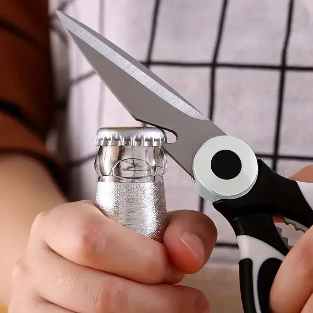 Multifunctional Kitchen Scissors, Stainless Steel Meat, Fish, Chicken Bone, Household Gadget