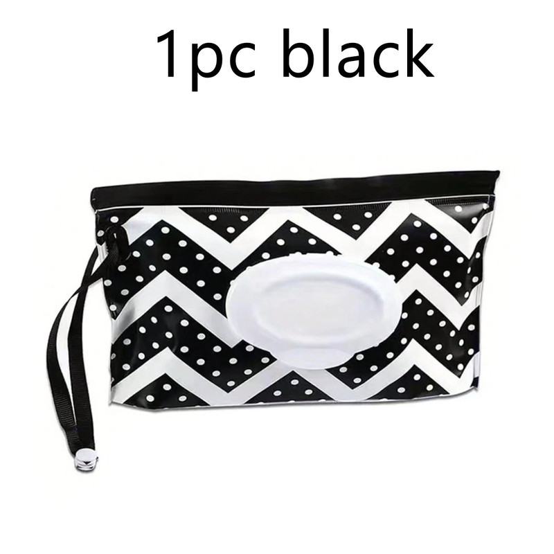 Baby Wipe Case Reusable Wet Wipe Pouch Travel Tissue Holder Wet Wipes Storage Bag Mask And Tissue O 7