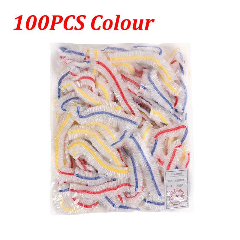 Disposable Food Lids Elastic Plastic Wrap Food Grade Covers Bowls Caps Food Fresh Saver Shoe Cover 6