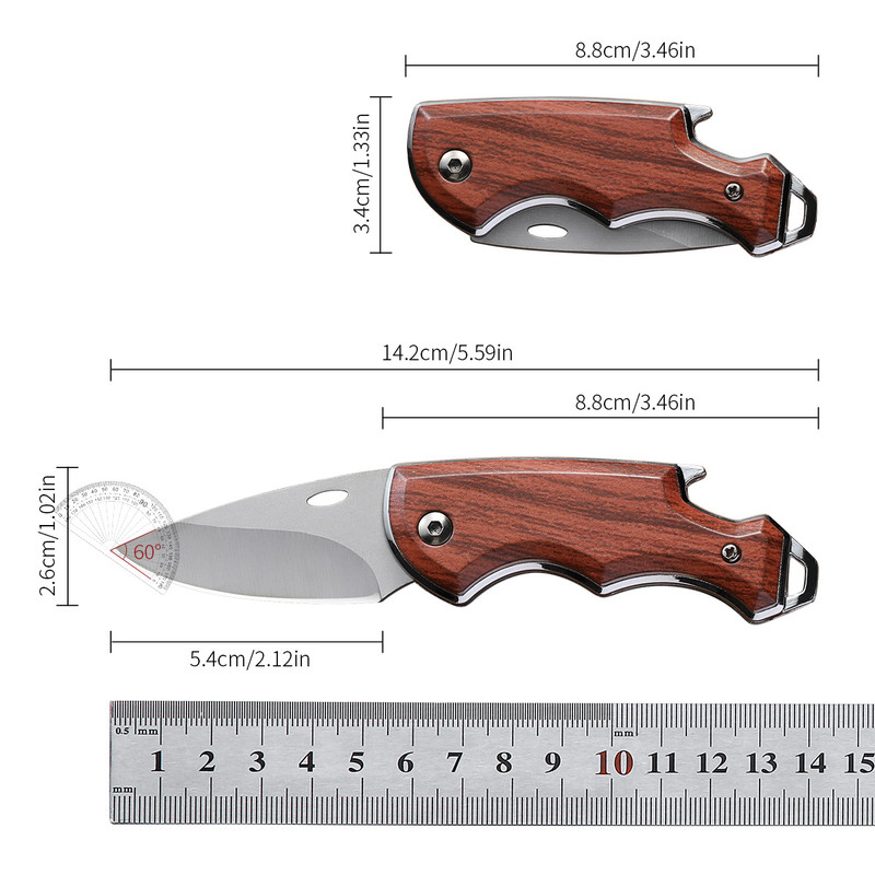 Handmade Stainless Steel Folding Boning Knife, Portable Pocket Knife, Butcher Meat Fruit Fish BBQ Cutting Knife