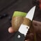 Folding Fruit Knife Stainless Steel Pocket Knife Keychain Nonslip Handle Household Small Knife 2