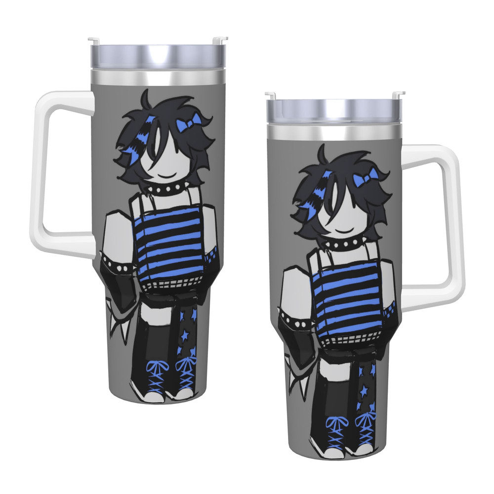 Two Time Stainless Steel Tumbler, Large Capacity Thermal Mug, Beach Car Mugs, Insulated Cold and Hot Tea Bottle