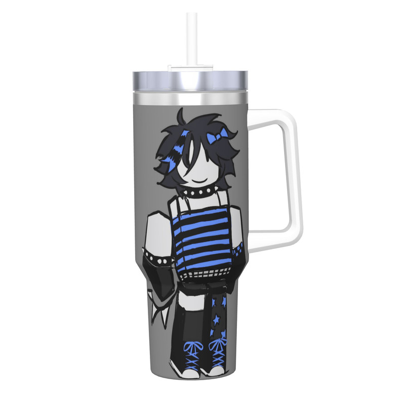 Two Time Stainless Steel Tumbler, Large Capacity Thermal Mug, Beach Car Mugs, Insulated Cold and Hot Tea Bottle