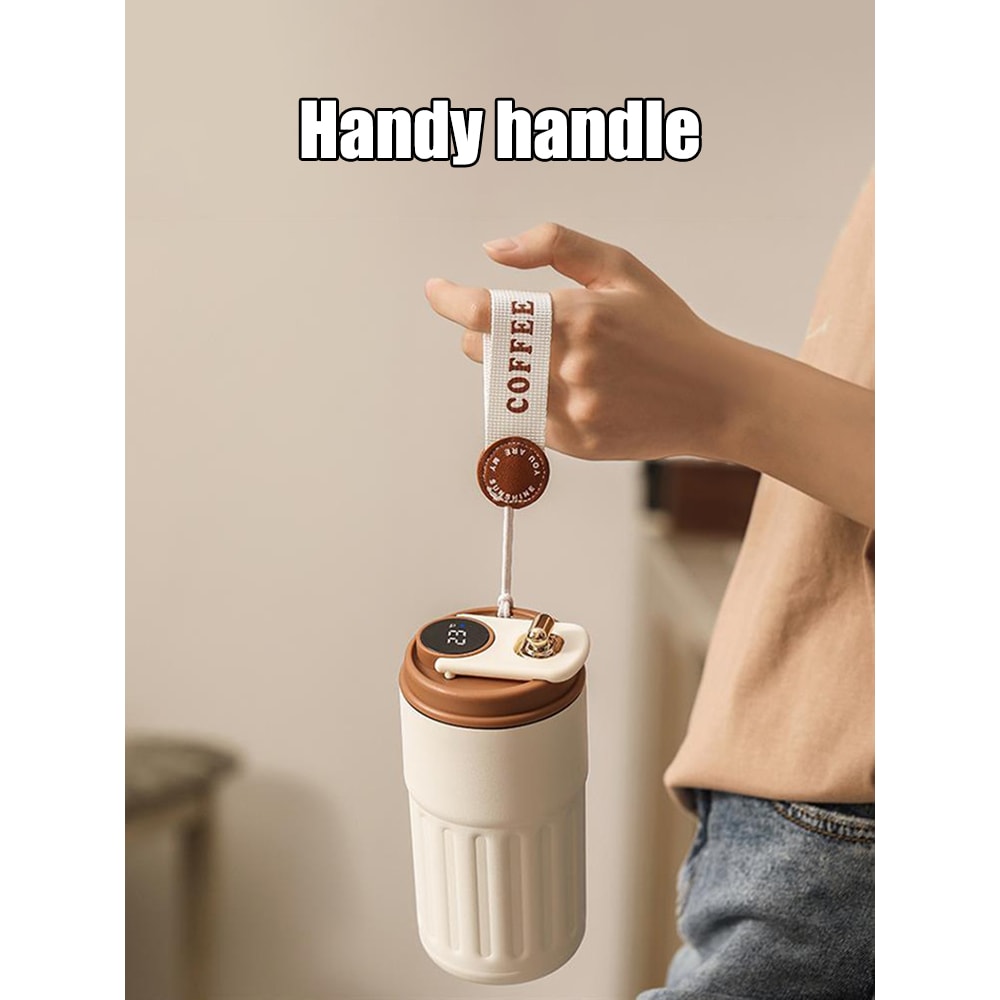 Insulated Stainless Steel Coffee Cup Intelligent Temperature Measurement Mug HighAesthetic Thermal 1