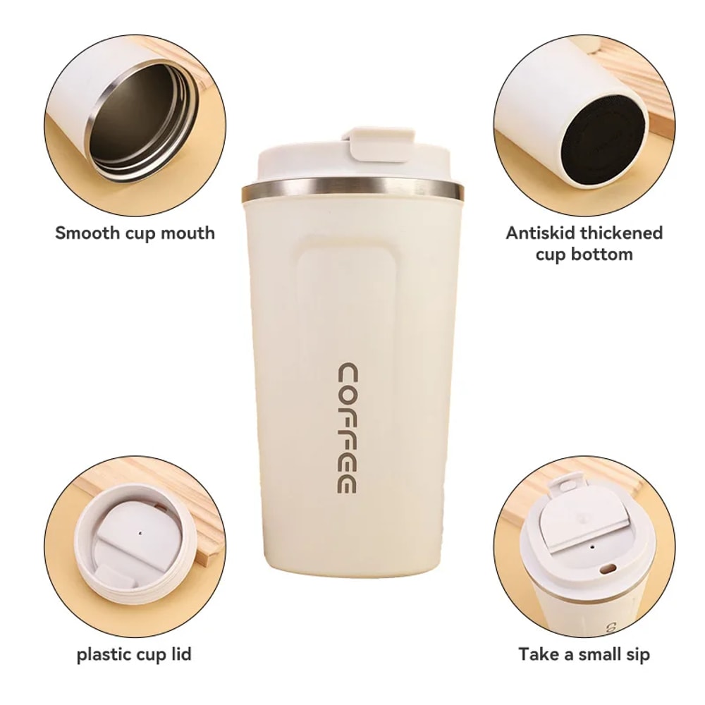 Stainless Steel Coffee Mug, Portable Tumbler, Vacuum Flasks, Thermal Cup, Keeps Hot and Cold, Coffee Cup