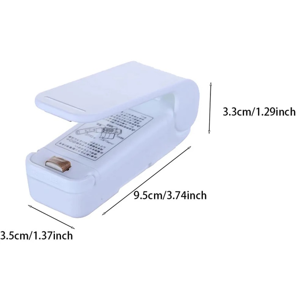 Mini Packaging Sealer, Portable Bag Clip, Snack Sealing Machine, Food Storage, Kitchen Gadgets, Household