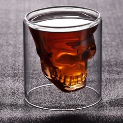wine glass cup, crystal cocktail glass, double bottom mug, whisky bar ware, beer drink ware, coffee drinking cup