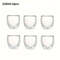 Double-Wall Clear Glass Espresso Cups, Insulated Coffee, Latte, Tea, Cafe, Milk, Restaurant Use