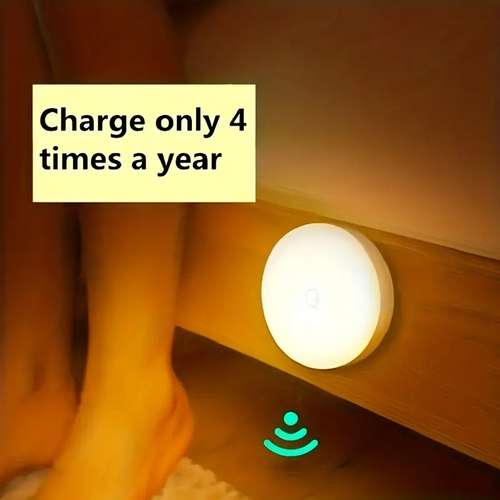 Motion Sensor Night Light, Wireless LED Detector Lamp for Bedroom Closet Staircase Room Decor