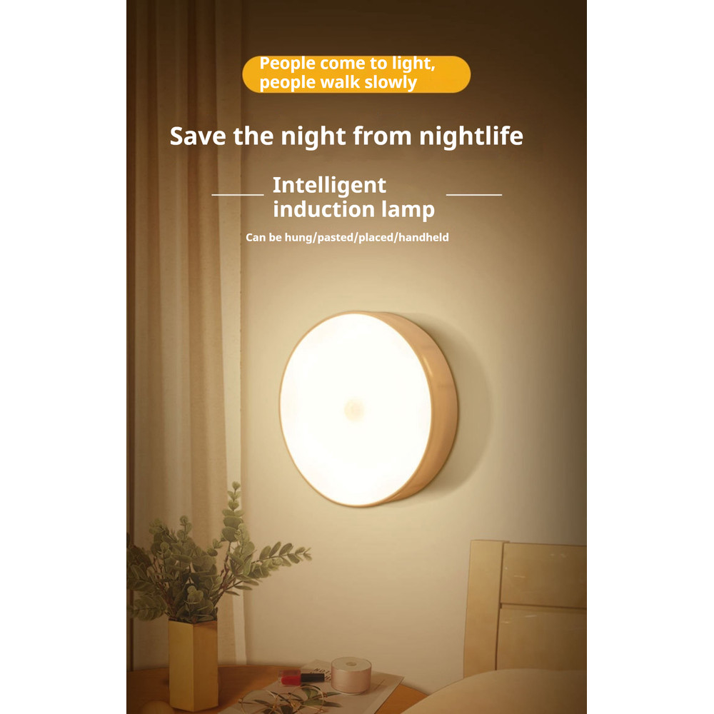 Motion Sensor Night Light, Wireless LED Detector Lamp for Bedroom Closet Staircase Room Decor