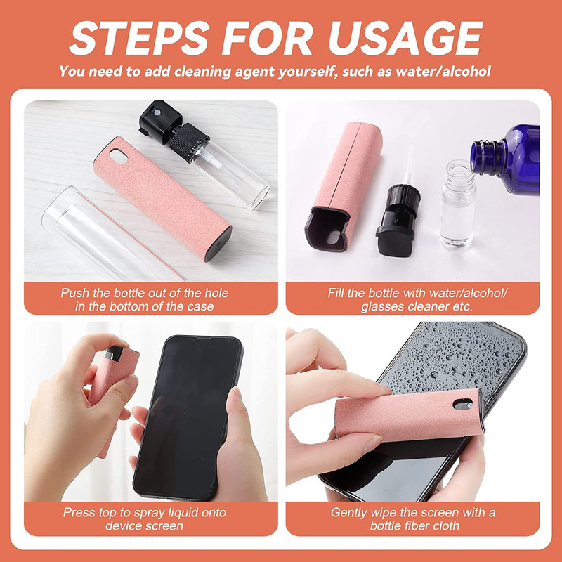 Phone Screen Cleaner Spray Portable Mobile Phone And Tablet Cleaner Touch Screen Cleaning Set 5