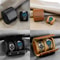 Watch Roll Travel Case, Watch Storage, Secure Organiser with Removable Pillows, Solid Watch Holder