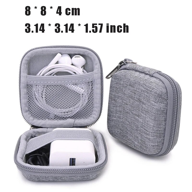 Portable Earphone Storage Bag, Digital Gadgets Case, Data Cable Organiser, Charger U Disk Protective Cover