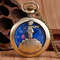 Vintage Little Prince Necklace Bronze Hollow Pendant Pocket Watch 0