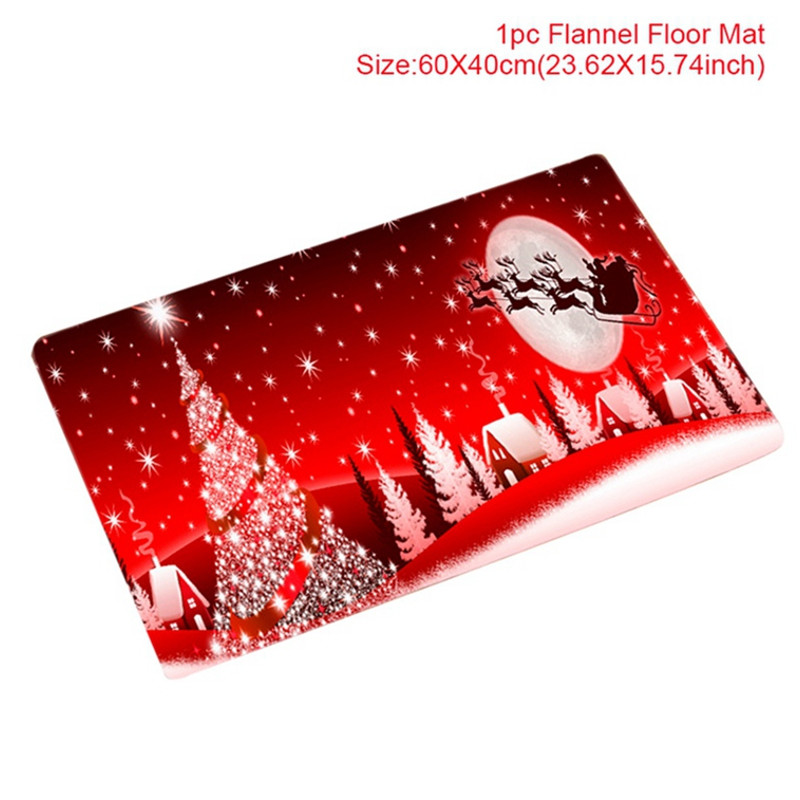 Christmas Door Mat Santa Claus Outdoor Carpet Merry Christmas Decorations For Home 5