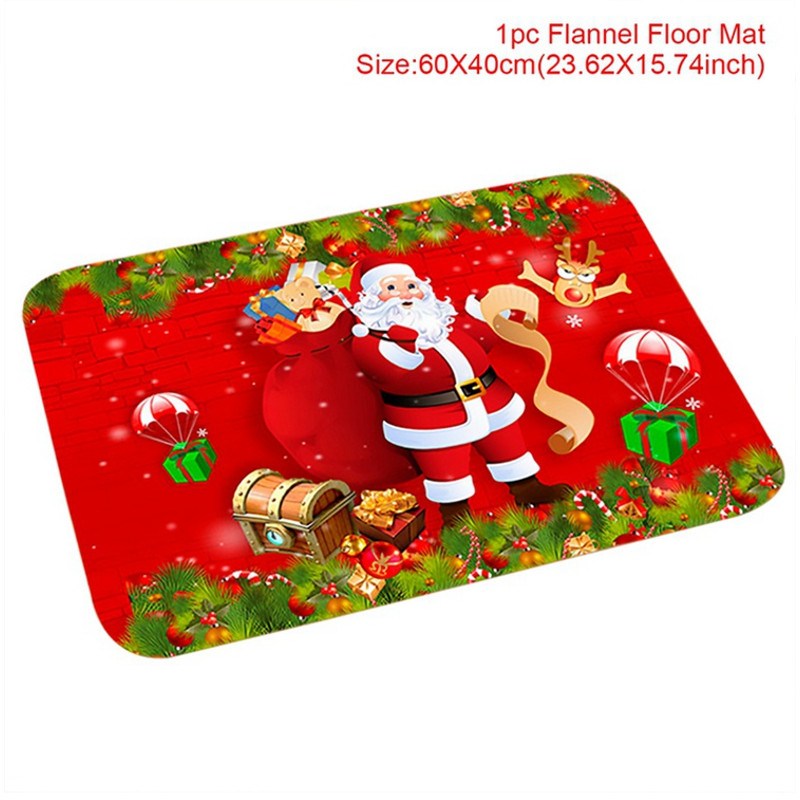 Christmas Door Mat Santa Claus Outdoor Carpet Merry Christmas Decorations For Home 9