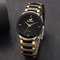 Men Business Watch Black Steel Band Fashion Quartz Analog Watch For Men 4