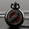 Design Black Raven Pocket Watch Quartz Movement Alloy Case Necklace Band NonWaterproof Watch Men Wo 4