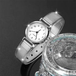 women fashion watch, ladies casual bracelet watches, simple dial quartz wrist dress clock