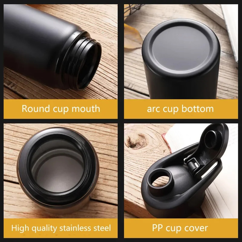 Metal Leak Proof Portable Water Bottle Reusable Outdoor Sports Cup Cycling Hiking Gym Travel Hallow 6