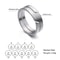 Fashion Stainless Steel Couple Rings Simple Finger Rings Men Women Jewellery Engagement Anniversary 4