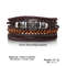 Braided Leather Bracelet Men Vintage Rope Wristband Life Tree Rudder Charm Ethnic Tribal Wood Beads 2