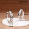 Classic Design Women Hoop Earrings Princess Square Simple Elegant Female Accessories Versatile Jewe 1